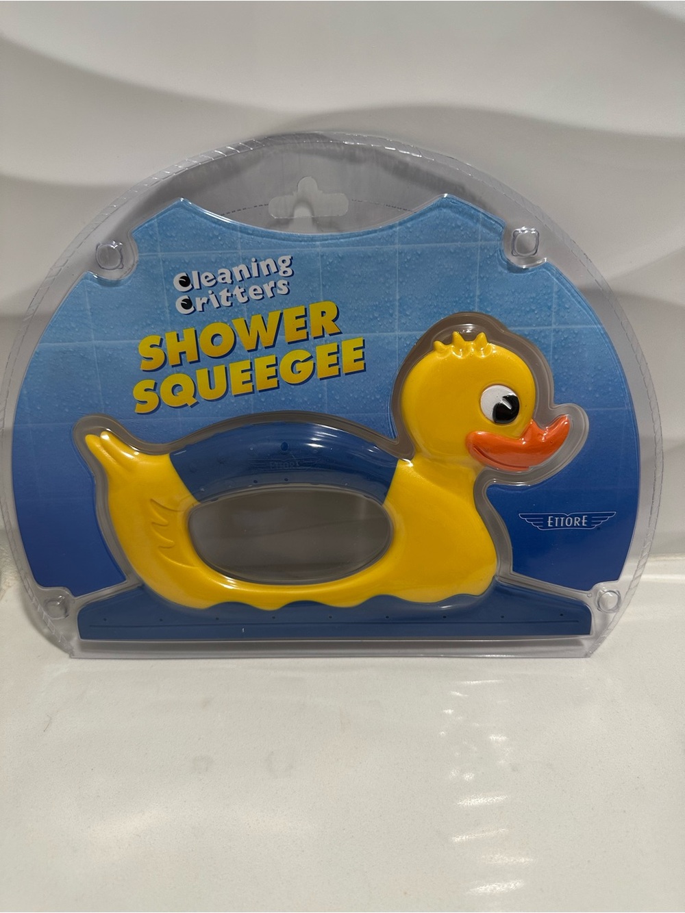 Ettore Cleaning Critters Shower Squeegee Duck NEW Duckie Y2K Cottage Core